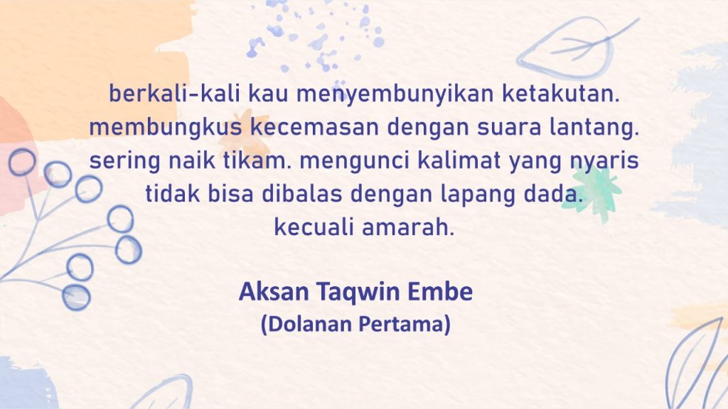 Puisi Aksan Taqwin Embe