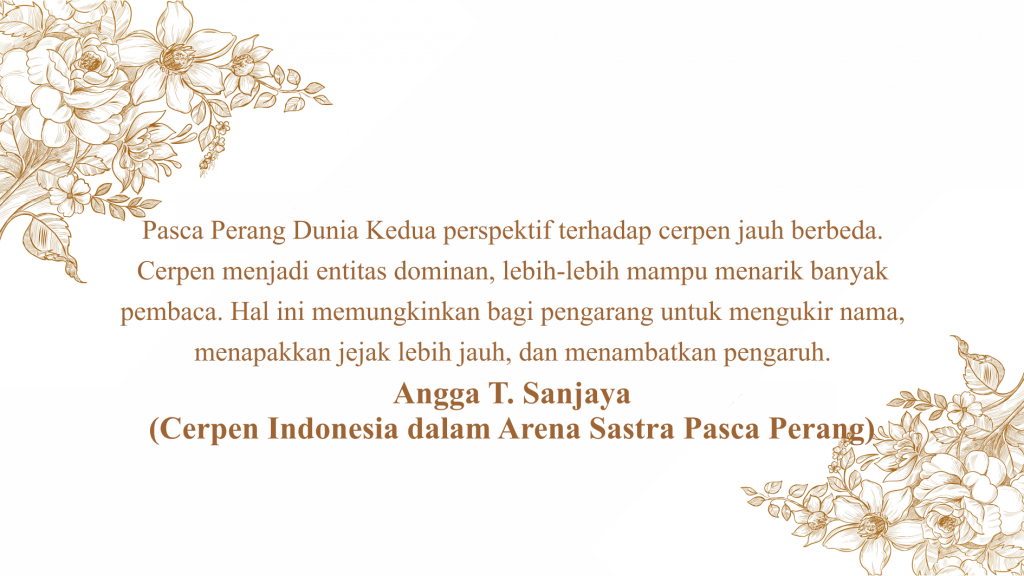 Cerpen Indonesia dalam Arena Sastra Pasca Perang